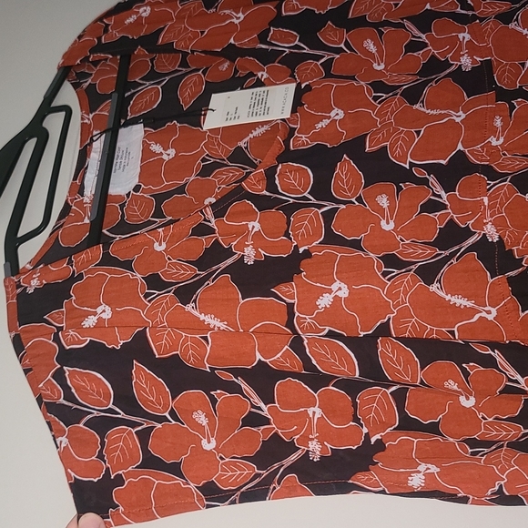 New Acacia Mana mid pacific dress red black hibiscus print L rare BNWT - Picture 13 of 16